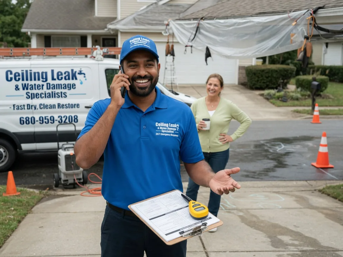 Ceiling Leak Cleanup Oakland, MD FAQs